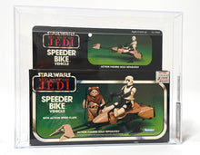 Load image into Gallery viewer, Star Wars 1983 Kenner Vintage ROTJ Speeder Bike MISB AFA 75