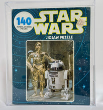 Load image into Gallery viewer, Star Wars 1977 Kenner Vintage Jigsaw Puzzle Series one (Blue Box) R2-D2 and C-3PO AFA 85