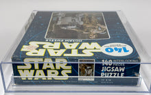 Load image into Gallery viewer, Star Wars 1977 Kenner Vintage Jigsaw Puzzle Series one (Blue Box) R2-D2 and C-3PO AFA 85