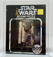 Load image into Gallery viewer, Star Wars 1977 Kenner Vintage Jigsaw Puzzle Series two Luke and Leia Leap AFA 85