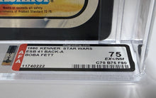Load image into Gallery viewer, Star Wars 1981 Kenner Vintage Star Wars 41 A back Boba Fett MOC AFA 75