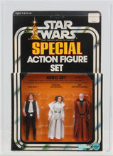 Load image into Gallery viewer, Star Wars 1978 Vintage Kenner 3-Pack Series 1 Hero Set MISB AFA 90