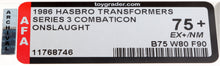 Load image into Gallery viewer, Transformers 1986 Vintage Hasbro Series 3 Combaticon Onslaught AFA 75+