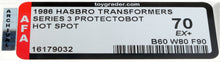 Load image into Gallery viewer, Transformers 1986 Vintage Hasbro Series 3 Protectobot Hot Spot AFA 70