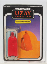 Load image into Gallery viewer, Star Wars 1988 Vintage SB Products Uzay Emperor's Royal Guard w/Cloak MOC AFA 50