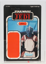 Load image into Gallery viewer, Star Wars 1983 Vintage Kenner ROTJ 77 Back A Klaatu Skiff Proof Card AFA 85