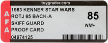 Load image into Gallery viewer, Star Wars 1983 Vintage Kenner ROTJ 65 Back A Skiff Guard (Weequay) Proof AFA 85