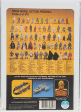 Load image into Gallery viewer, Star Wars 1983 Vintage Kenner ROTJ 65 Back A Cloud Car Pilot Proof Card AFA 85