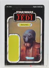 Load image into Gallery viewer, Star Wars 1983 Vintage Kenner ROTJ 65 Back A Walrus Man Proof Card AFA 85