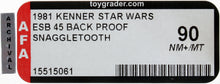 Load image into Gallery viewer, Star Wars 1981 Vintage Kenner ESB 45 Back Snaggletooth Proof Card AFA 90