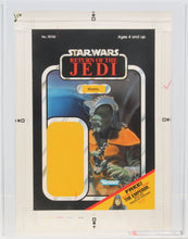 Load image into Gallery viewer, Star Wars 1983 ROTJ 65 Back C Klaatu Front Cromalin w/Marked Changes AFA 80+