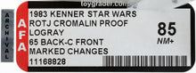 Load image into Gallery viewer, Star Wars 1983 ROTJ 65 Back C Logray Front Cromalin w/Marked Changes AFA 85