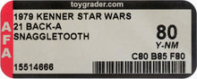 Load image into Gallery viewer, Star Wars 1979 Vintage Kenner 21 Back A Snaggletooth MOC AFA Y-80