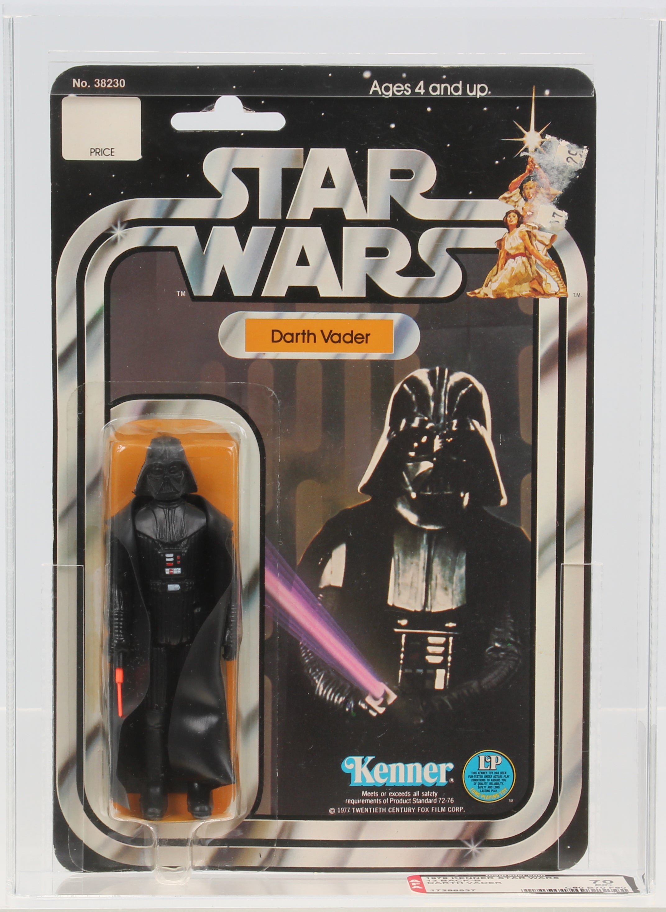 Star Wars 1978 Vintage Kenner 12 Back B Darth Vader MOC AFA 70