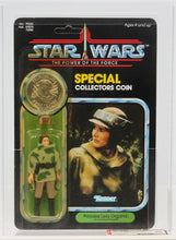 Load image into Gallery viewer, Star Wars 1985 Vintage Kenner POTF Leia Combat Poncho MOC AFA Y-80