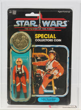 Load image into Gallery viewer, Star Wars 1985 Vintage Kenner POTF Luke Skywalker X-Wing Pilot MOC AFA Y-80