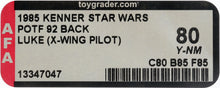 Load image into Gallery viewer, Star Wars 1985 Vintage Kenner POTF Luke Skywalker X-Wing Pilot MOC AFA Y-80