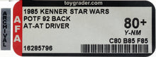 Load image into Gallery viewer, Star Wars 1985 Vintage Kenner POTF AT-AT Driver MOC AFA Y-80+
