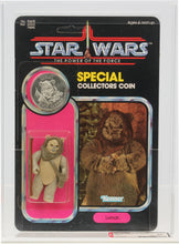 Load image into Gallery viewer, Star Wars 1985 Vintage Kenner POTF Lumat MOC AFA 80