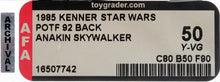 Load image into Gallery viewer, Star Wars 1985 Vintage Kenner POTF Anakin Skywalker MOC AFA Y-50