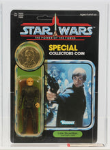 Load image into Gallery viewer, Star Wars 1985 Vintage Kenner POTF Luke Skywalker Jedi Knight MOC AFA Y-85