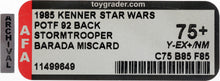 Load image into Gallery viewer, Star Wars 1985 Vintage Kenner POTF Stormtrooper/Barada Miscard MOC AFA Y-75+