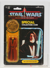 Load image into Gallery viewer, Star Wars 1985 Vintage Kenner POTF Obi-Wan Kenobi MOC AFA Y-80