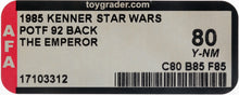 Load image into Gallery viewer, Star Wars 1985 Vintage Kenner POTF Emperor MOC AFA Y-80