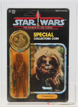 Load image into Gallery viewer, Star Wars 1985 Vintage Kenner POTF Chewbacca MOC AFA Y-80
