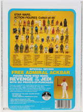 Load image into Gallery viewer, Star Wars 1982 Vintage Kenner ESB 48 Back C Bespin Guard Black MOC AFA Y-80