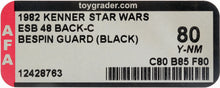Load image into Gallery viewer, Star Wars 1982 Vintage Kenner ESB 48 Back C Bespin Guard Black MOC AFA Y-80