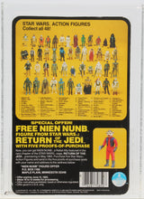Load image into Gallery viewer, Star Wars 1983 Vintage Kenner ROTJ 48 Back Walrus Man/Nikto Miscard MOC AFA Y-50
