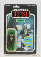 Load image into Gallery viewer, Star Wars 1983 Vintage Kenner ROTJ 48 Back Zuckuss MOC AFA 80