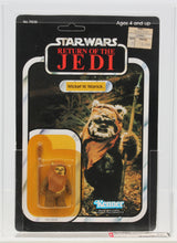 Load image into Gallery viewer, Star Wars 1983 Vintage Kenner ROTJ 77 Back A Wicket MOC AFA Y-80