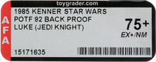 Load image into Gallery viewer, Star Wars 1985 Vintage Kenner POTF Luke Jedi Knight Proof AFA 75+