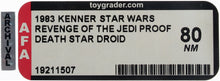 Load image into Gallery viewer, Star Wars 1983 Vintage Kenner Revenge of the Jedi Death Star Droid Proof AFA 80