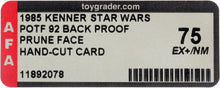 Load image into Gallery viewer, Star Wars 1985 Vintage Kenner POTF Prune Face Proof Hand Cut AFA 75