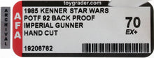 Load image into Gallery viewer, Star Wars 1985 Vintage Kenner POTF Imperial Gunner Proof Hand Cut AFA 70