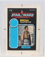 Load image into Gallery viewer, Star Wars 1985 Vintage Kenner POTF Lando Calrissian General Cromalin Proof AFA 80