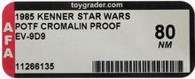Load image into Gallery viewer, Star Wars 1985 Vintage Kenner POTF EV-9D9 Cromalin Proof AFA 80