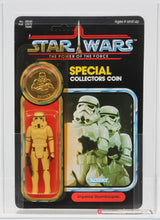 Load image into Gallery viewer, Star Wars 1985 Vintage Kenner POTF Stormtrooper MOC AFA Y-80+