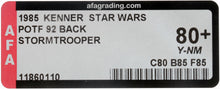Load image into Gallery viewer, Star Wars 1985 Vintage Kenner POTF Stormtrooper MOC AFA Y-80+
