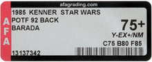 Load image into Gallery viewer, Star Wars 1985 Vintage Kenner POTF Barada MOC AFA Y-75+
