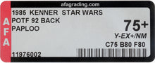 Load image into Gallery viewer, Star Wars 1985 Vintage Kenner POTF Paploo MOC AFA Y-75+