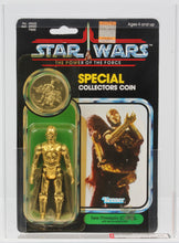 Load image into Gallery viewer, Star Wars 1985 Vintage Kenner POTF C-3PO Removable Limbs MOC AFA Y-60
