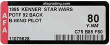Load image into Gallery viewer, Star Wars 1985 Vintage Kenner POTF B-Wing Pilot MOC AFA Y-80