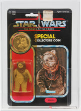 Load image into Gallery viewer, Star Wars 1985 Vintage Kenner POTF Warok MOC AFA Y-75