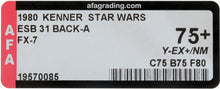 Load image into Gallery viewer, Star Wars 1980 Vintage Kenner ESB 31 Back A FX-7 MOC AFA Y-75+