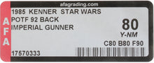 Load image into Gallery viewer, Star Wars 1985 Vintage Kenner POTF Imperial Gunner MOC AFA Y-80