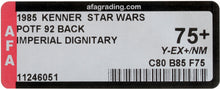 Load image into Gallery viewer, Star Wars 1985 Vintage Kenner POTF Imperial Dignitary MOC AFA Y-75+